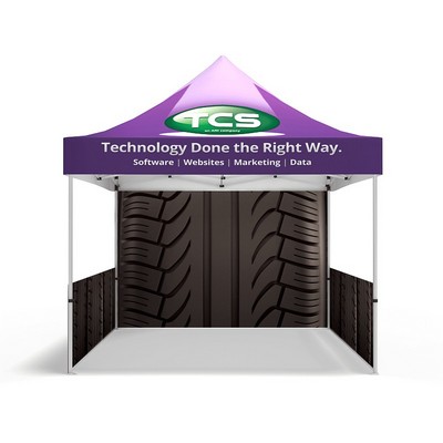 10' Tent w/Hardware & Graphics (Top, Backwall, & 2 Sides)