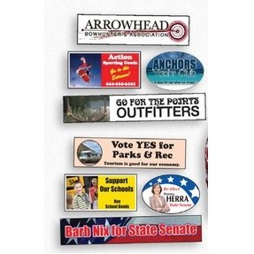 Rectangle Bumper Sticker (3 3/4"x 15")