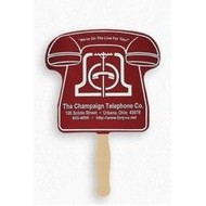 Digitally-Printed Hand Fan w/4-Color Process Front & Black Ink on Back