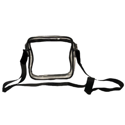 Clear Cross Body Bag w/ Adjustable Strap