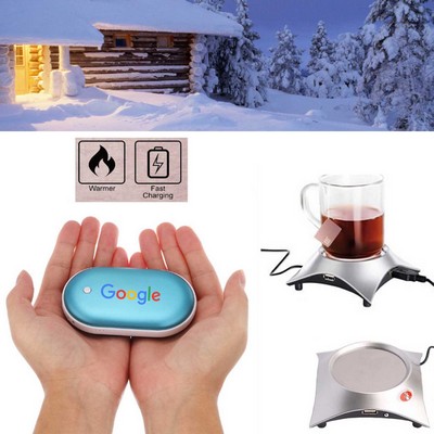 Kidder Hand Warmer + 5200mAh Power Bank Charger + Cup Warmer (Blue)