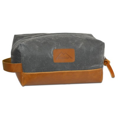 Waxed Canvas Dopp Kit w/Cuff