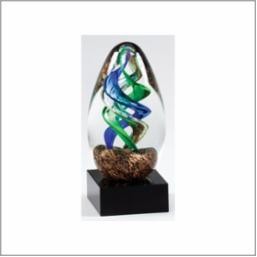 Electric Colors Art Glass Award 5.25"H