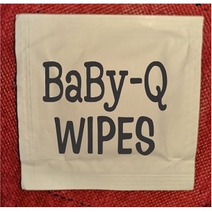 Stock "Baby-Q Wipes" Moist Towelettes (Pack of 50)