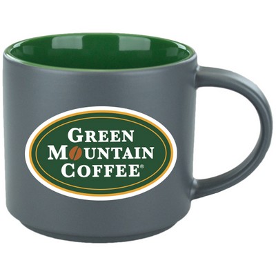 16 Oz. Norwich Mug (Matte Gray/Green)