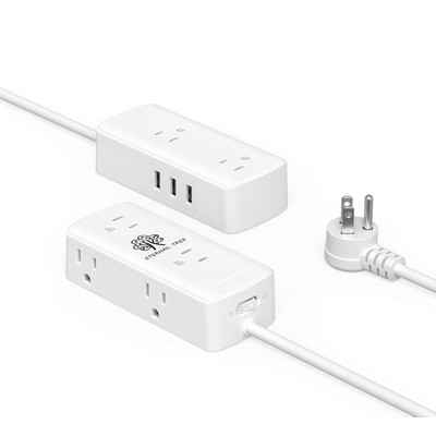 4 outlet power strip in 1.5 meters wired long with 3 USB port