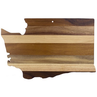 Rock & Branch® Shiplap Series Washington State Shaped Wood Serving & Cutting Board