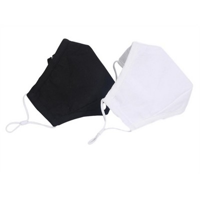 Washable Cotton 3 Layer Face Mask with pocket for filter