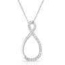 Jilco Inc. White Gold Diamond Infinity Necklace