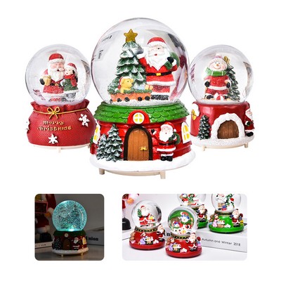 Christmas Snow Globe With Music Box