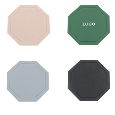 Octagon Soft Silicone Coasters