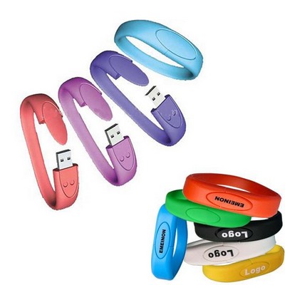 Silicone USB Drive Wristband; Wristband USB Drive