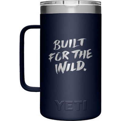 YETI Rambler 24 Oz Mug with MagSlider Lid - Laser Engraved