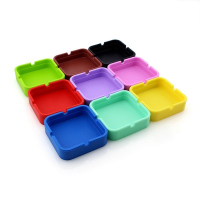 Square Silicone Ashtray