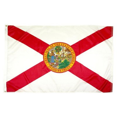 Florida Indoor Parade Flag w/Fringe (3'x5')