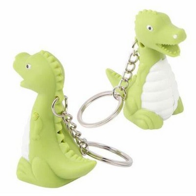 Cute Dinosaur LED Sound Keychain