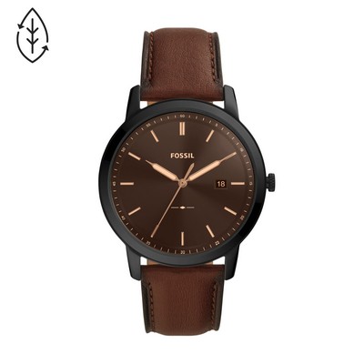 Fossil The Minimalist Solar Men's Stainless Steel Dress Watch