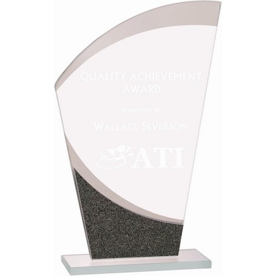 7 1/4" Wave Designer Glass Award