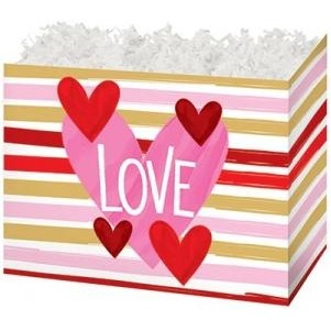 Small Hello Love Theme Gift Basket Box