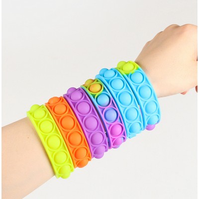 Silicone Stress Reliever Bracelet Pop It Fidget Toy