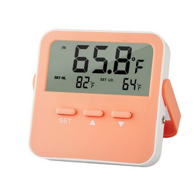 High and low temperature alarm thermometer