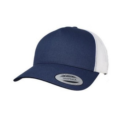 Big Size Navy/White Yupoong Trucker Mesh Cap 2XL - 4XL