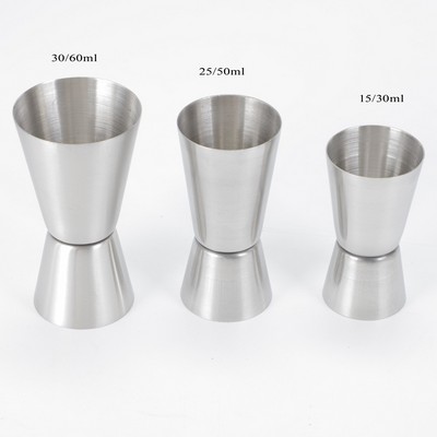 1.7 Oz., 1 Oz. Stainless Steel Double Head Jigger