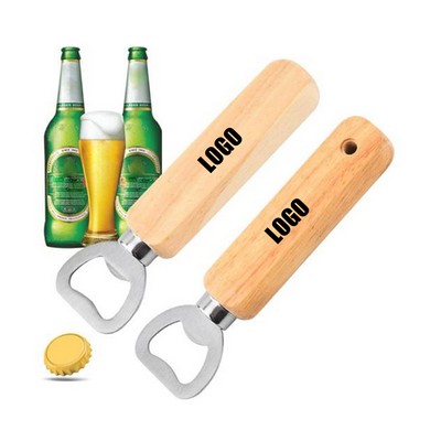 Wooden Handle Bottle Opener