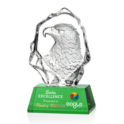 VividPrint™ Award - Ottavia Eagle Head/Green 7¾"