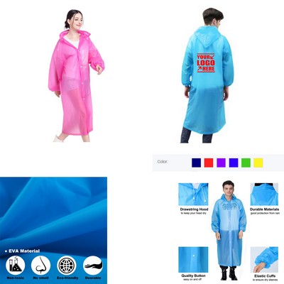 Adult EVA Rain Poncho