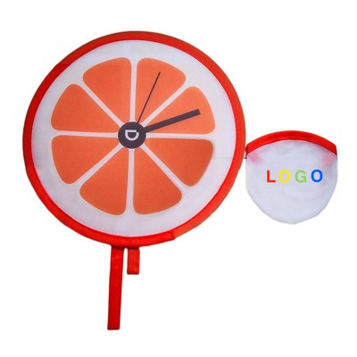 Full Color Folding Flying Fan w/Pouch