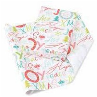 Holiday Wording Reversible Wrapping Paper