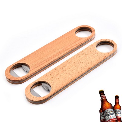 Paddle Style Handy Wooden Bottle Opener