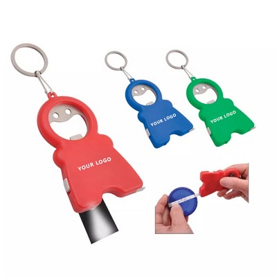 3 In 1 Bottle Opener With Tape Measure