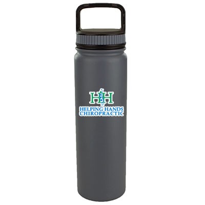 700 ML Eugene Slate Gray Double Wall Vacuum Insulated Stainless Steel Sports Water Bottle