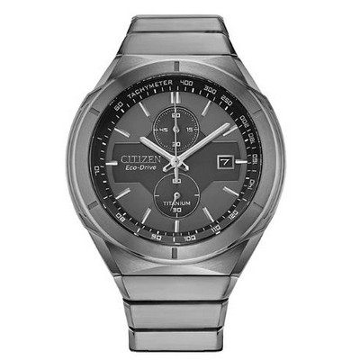 Citizen® Men's Super Titanium™ Armor Eco-Drive® Watch w/Gray & Black Face