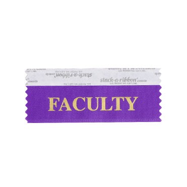 Faculty Stk A Rbn Violet Ribbon With Gold Imp