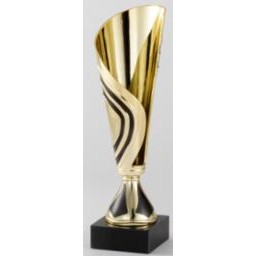 12" Assembled Gold/Black Cup Trophy