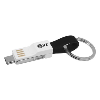 Carol Stream 3-in-1 Key Ring Charging Cable