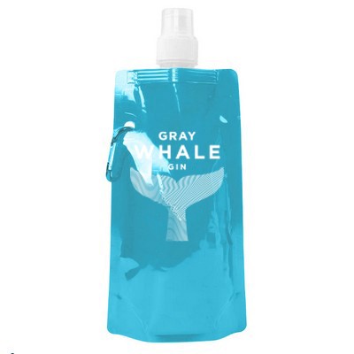 16 Oz Polyethylene Flat Water Bottle