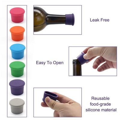 Food Grade Silicone Wine Bottle Plug Silicone Bottle Plug Bottle Stopper