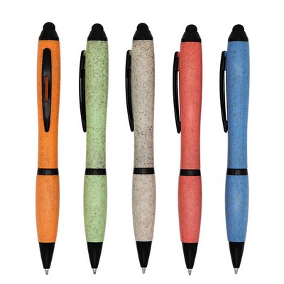 Biodegradable Gourd Shaped Wheat Straw Ballpoint Pen