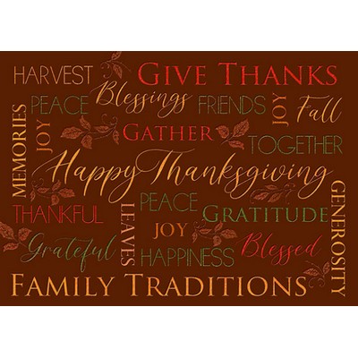 Bounty Of Thanksgiving Greetings Card