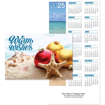 Beach Warm Wishes Card To Calendar