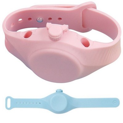 Adjust Sanitizer Silicone Wristband w/ Earbud Holder