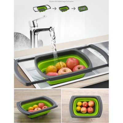 Collapsible Silicone Draining Basket