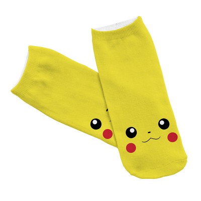 Pokemon Low Cut Short Yellow Socks Pika