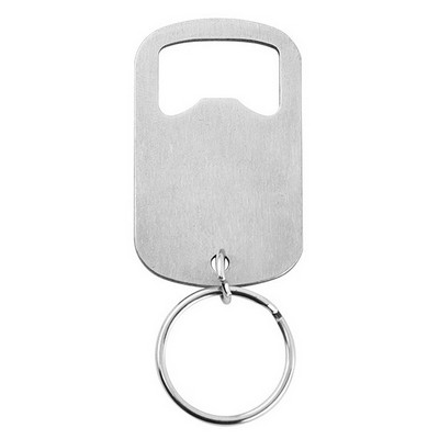 Small Stainless Steel Bottle Opener Keychain