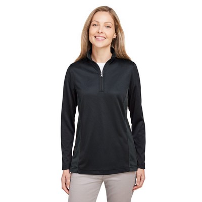 Harriton Ladies' Flash Snag Protection Plus IL Colorblock Quarter-Zip