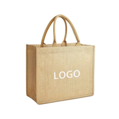 Reusable Burlap Tote Bags